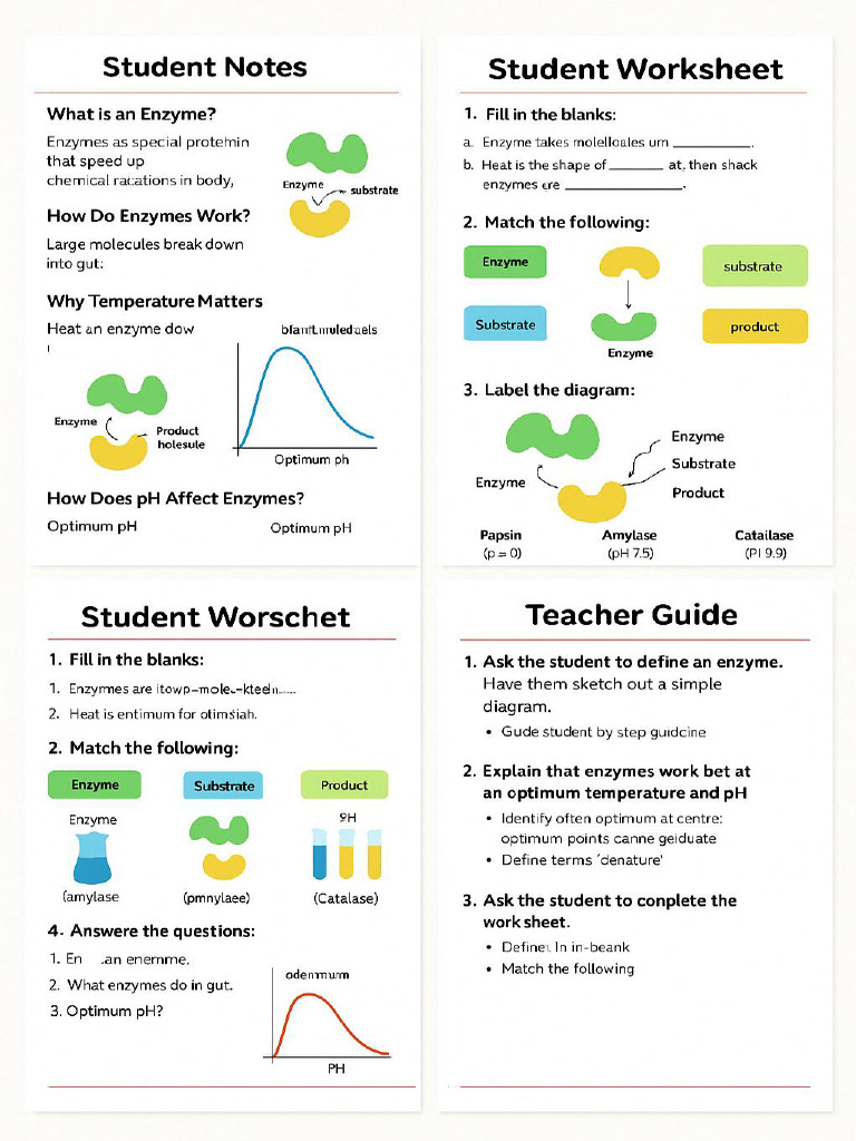 Enzyme Educational Materials | PDF