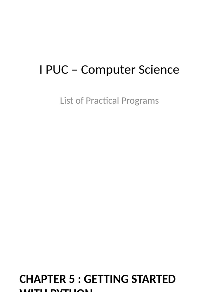Python Practice Programs for Beginners | PDF | Equations | Integer ...
