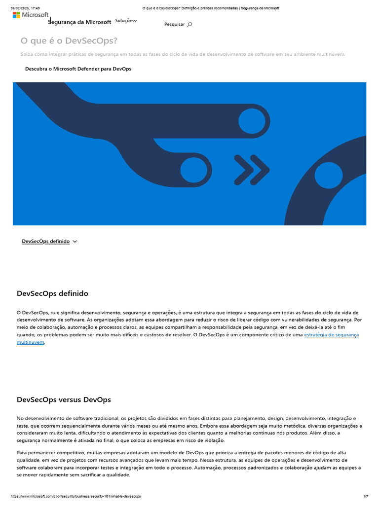 O que é DevSecOps e sua importância | PDF | Testes de software | Segurança