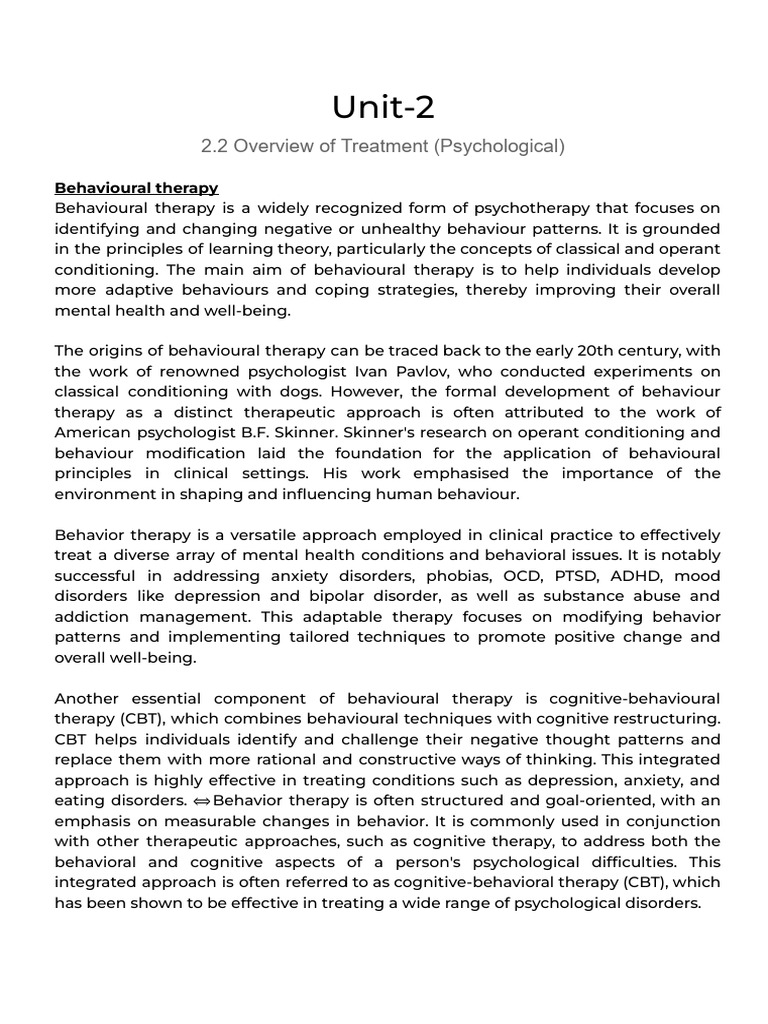 Abnormal Psy Sessional 2 (Unit 2.2&3.5) | PDF | Obsessive–Compulsive ...