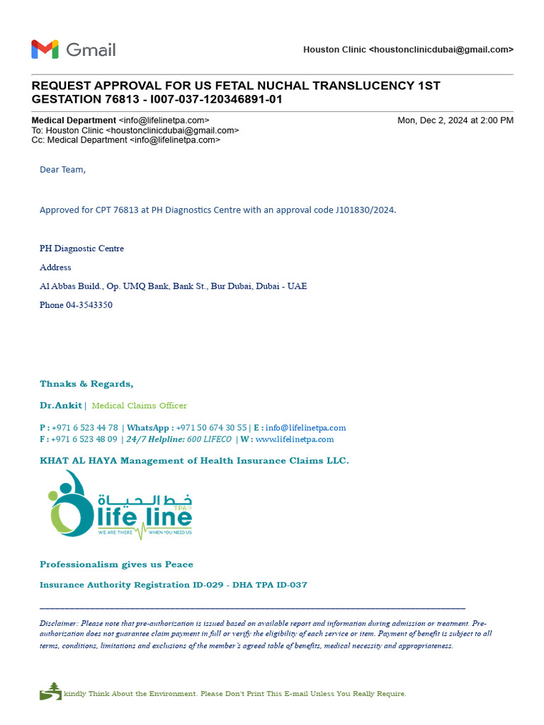 Gmail - Request Approval For Us Fetal Nuchal Translucency 1st Gestation ...