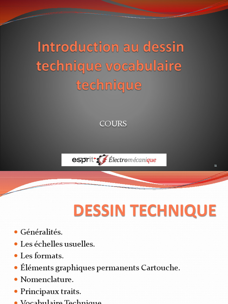 Introduction Au Dessin Technique Et Vocabulaire Technique | PDF ...