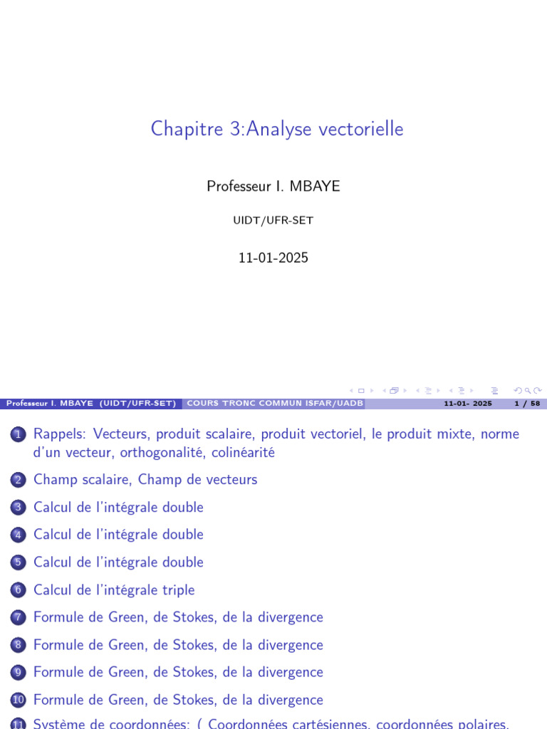 Analyse des Produits Vectoriels et Mixtes | PDF | Scalaire ...
