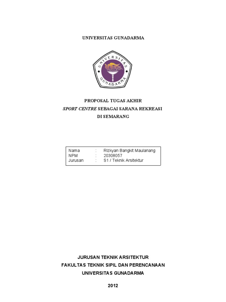 Tugas Akhir Gunadarma