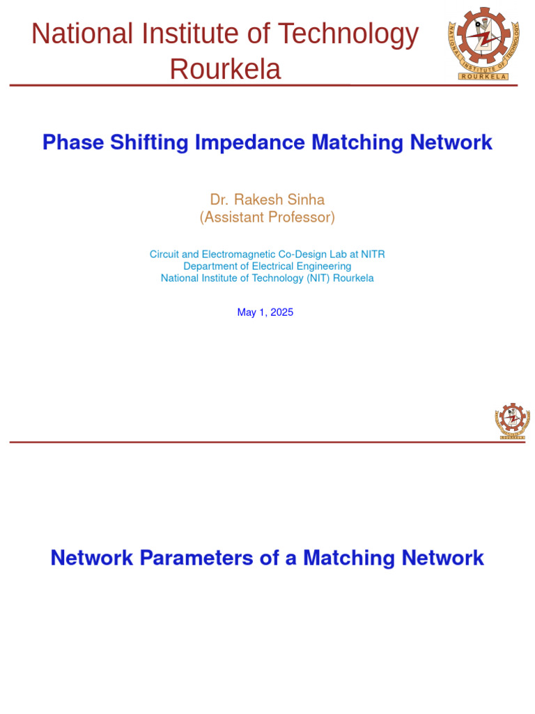 Impedance Matching Network Design Guide | PDF | Electrical Impedance ...
