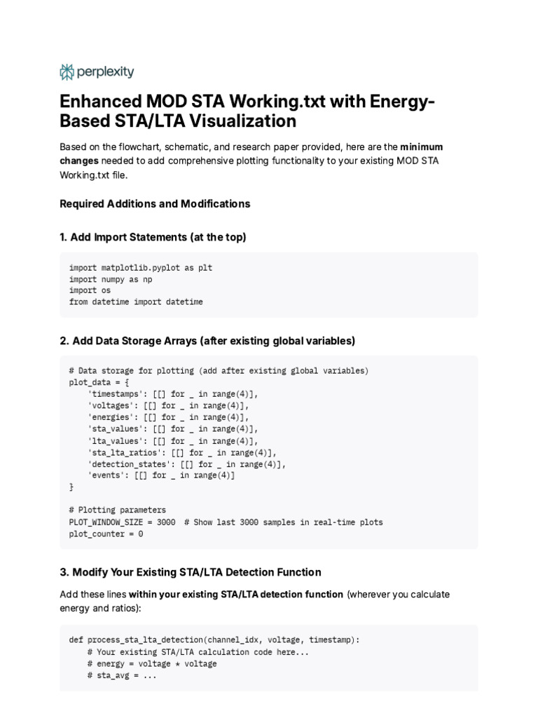 Enhanced MOD STA Working - TXT With Energy-Based STA | PDF | Control ...