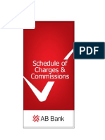 ABBANK Schedule of Charges January 2011