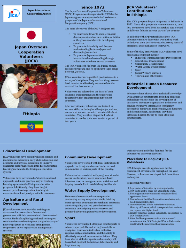 JICA Volunteer Program in Ethiopia | PDF | Ethiopia