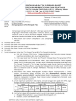 Surat N Lampiran Pengangkatan CPNS Menjadi PNS (Pelamar Umum) Formasi 2010 Pengangkatan 2012