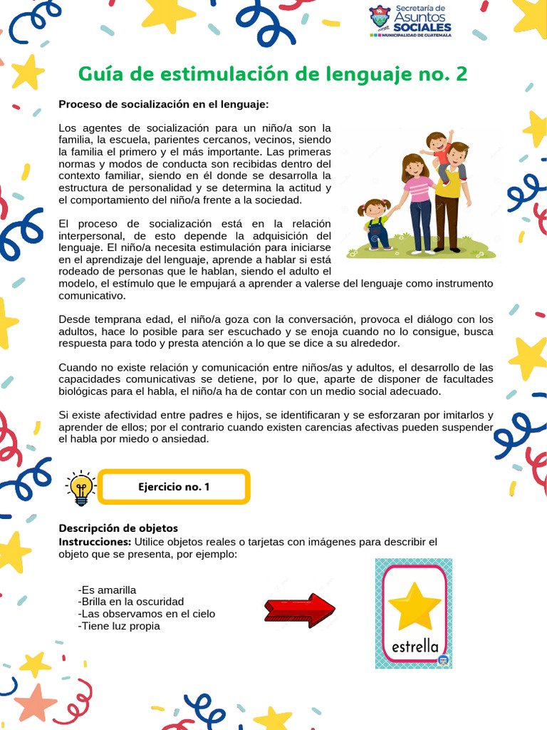 Estimulación del Lenguaje Infantil | PDF | Aprendizaje | Socialización
