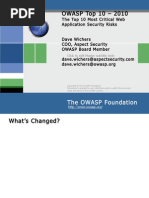 Download OWASP Top 10 - 2010 Presentation by Thomas Fou SN87136660 doc pdf