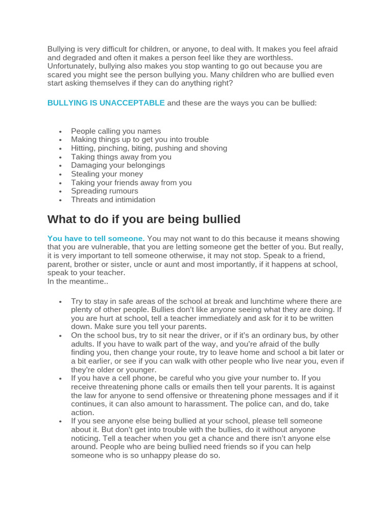 Understanding and Combating Bullying | PDF | Bullying | Cyberbullying