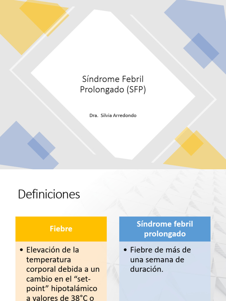 Síndrome Febril Prolongado 2023 | PDF | Enfermedades y trastornos ...