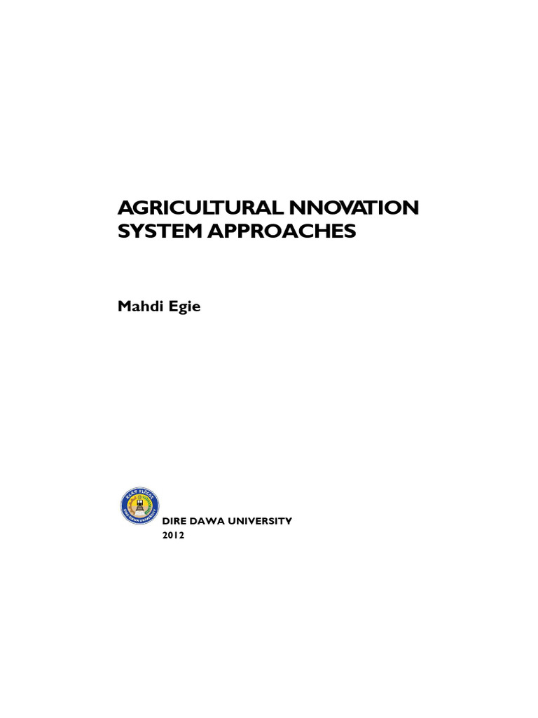 Agricultural Innovation Systems Overview | PDF | System | Agriculture