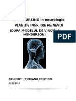 31248400 TOTEANU CRISTINA Plan de Nursing Neurologie PLAN de INGRIJIRE Cristinatoteanu Blogspot Com