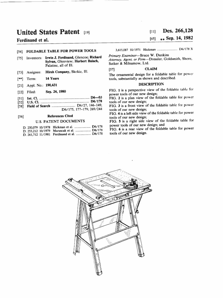 Hirsh Saw Table | PDF