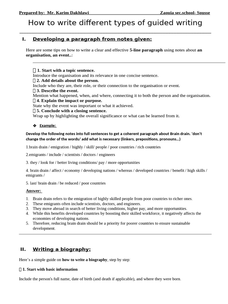 Types of Guided Writing Techniques | PDF | Steve Jobs | Apple Inc.