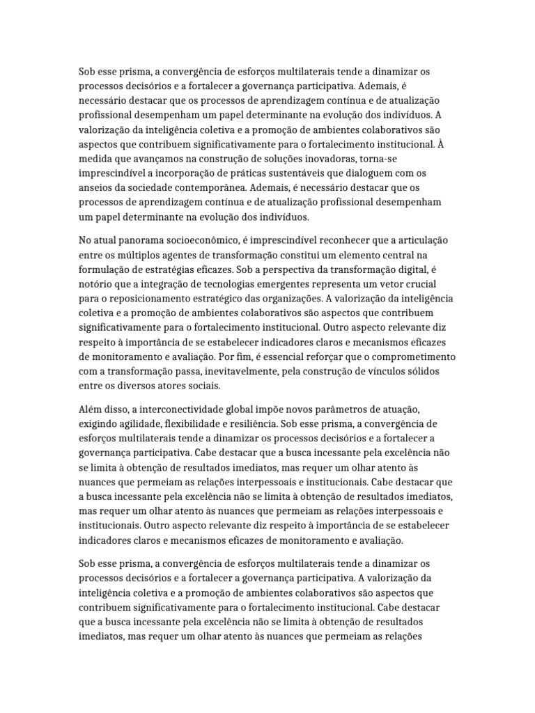 Governança Participativa e Inovação Social | PDF | Governança ...