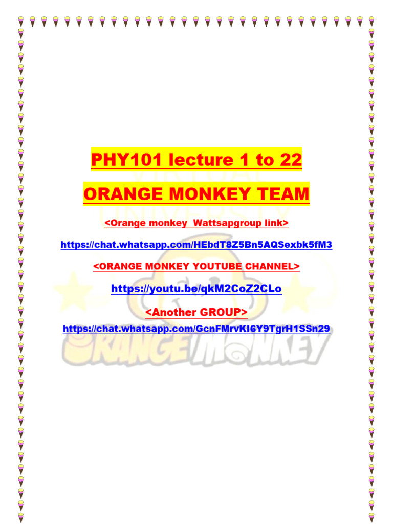 Phy101 LEC 1 22 Midterm | PDF | Force | Acceleration