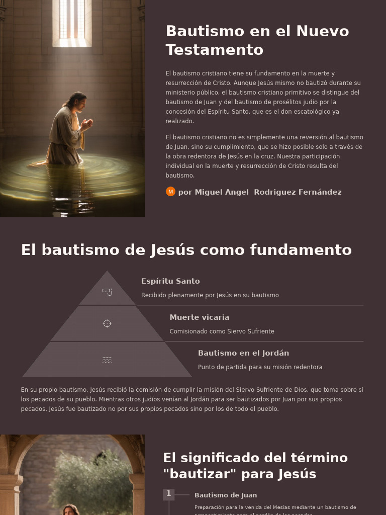 Bautismo en El Nuevo Testamento | PDF | Bautismo | Cristo (título)