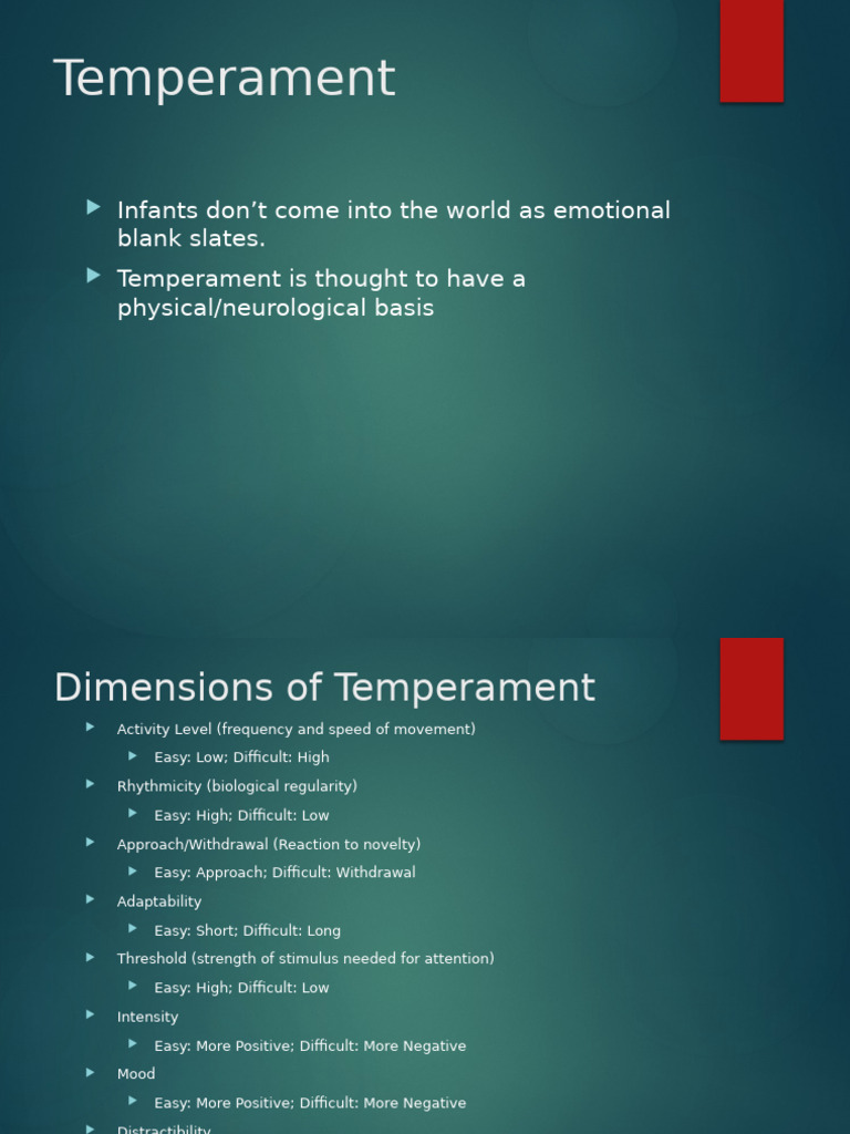 Understanding Infant Temperament and Attachment | PDF | Attachment ...