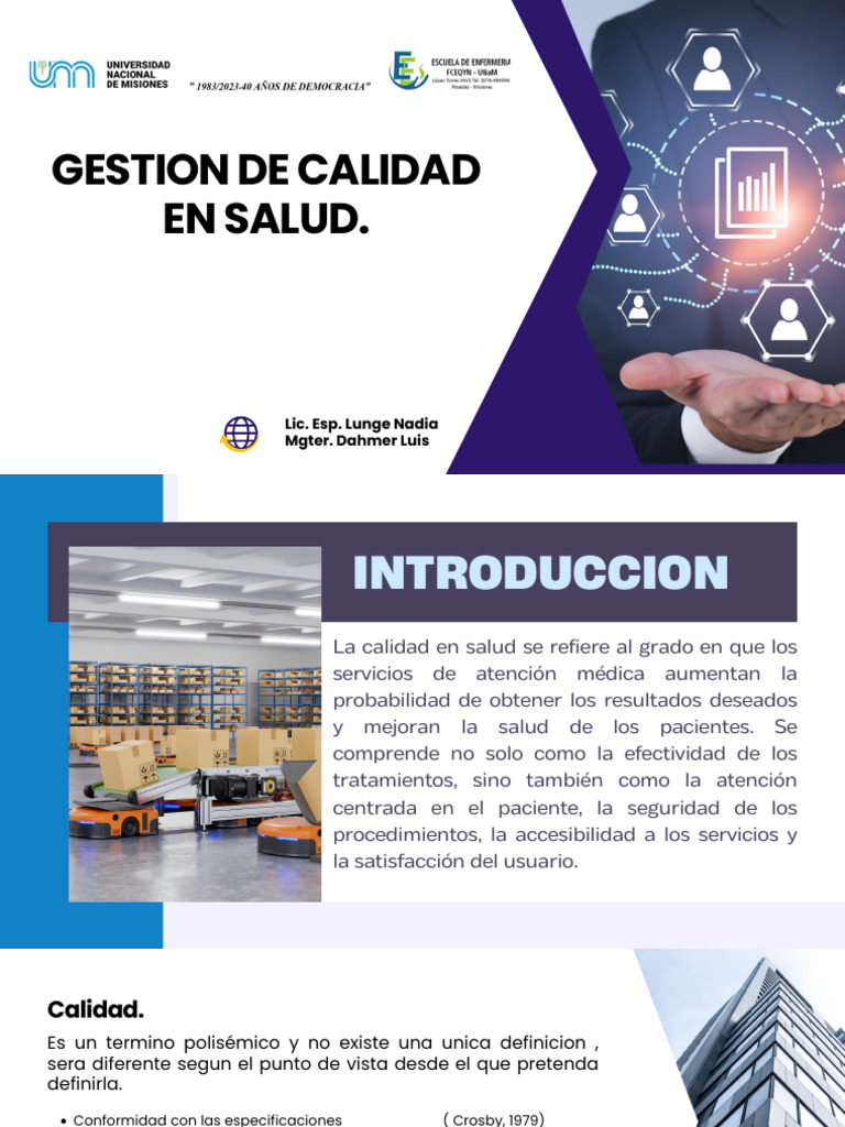 Gestión de Calidad en Salud | PDF | Calidad (comercial) | Sistema de ...