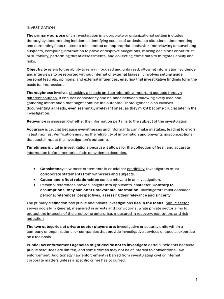 Corporate Investigation Best Practices | PDF | Due Diligence ...