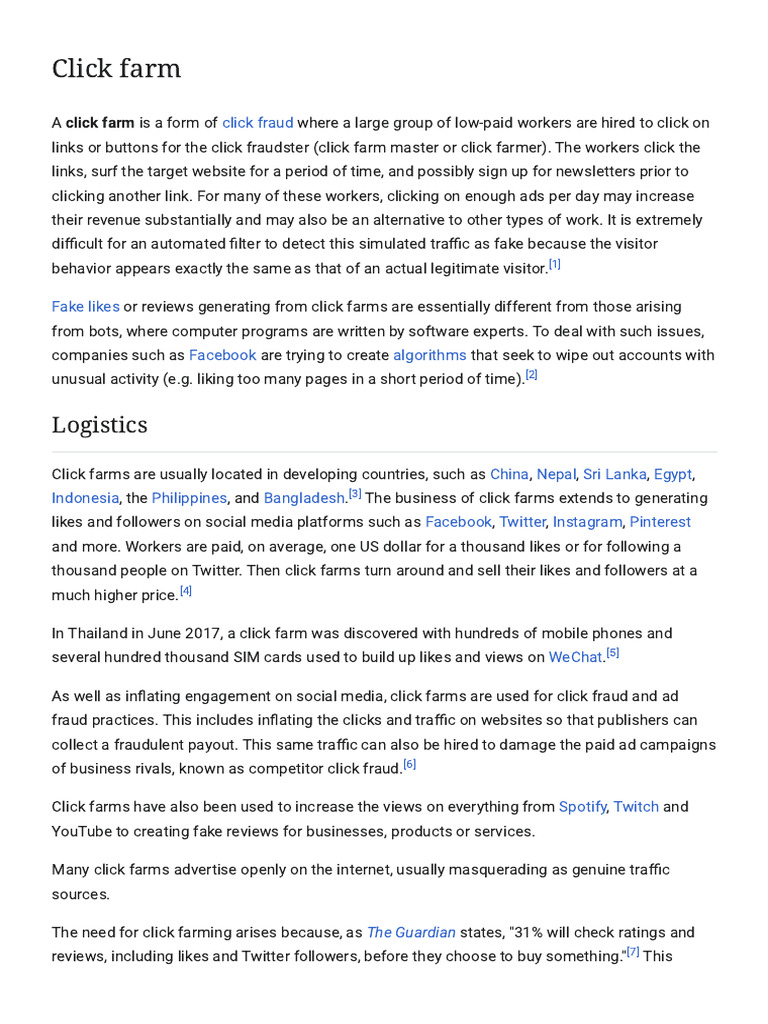 Understanding Click Farms and Their Impact | PDF | Digital Marketing ...