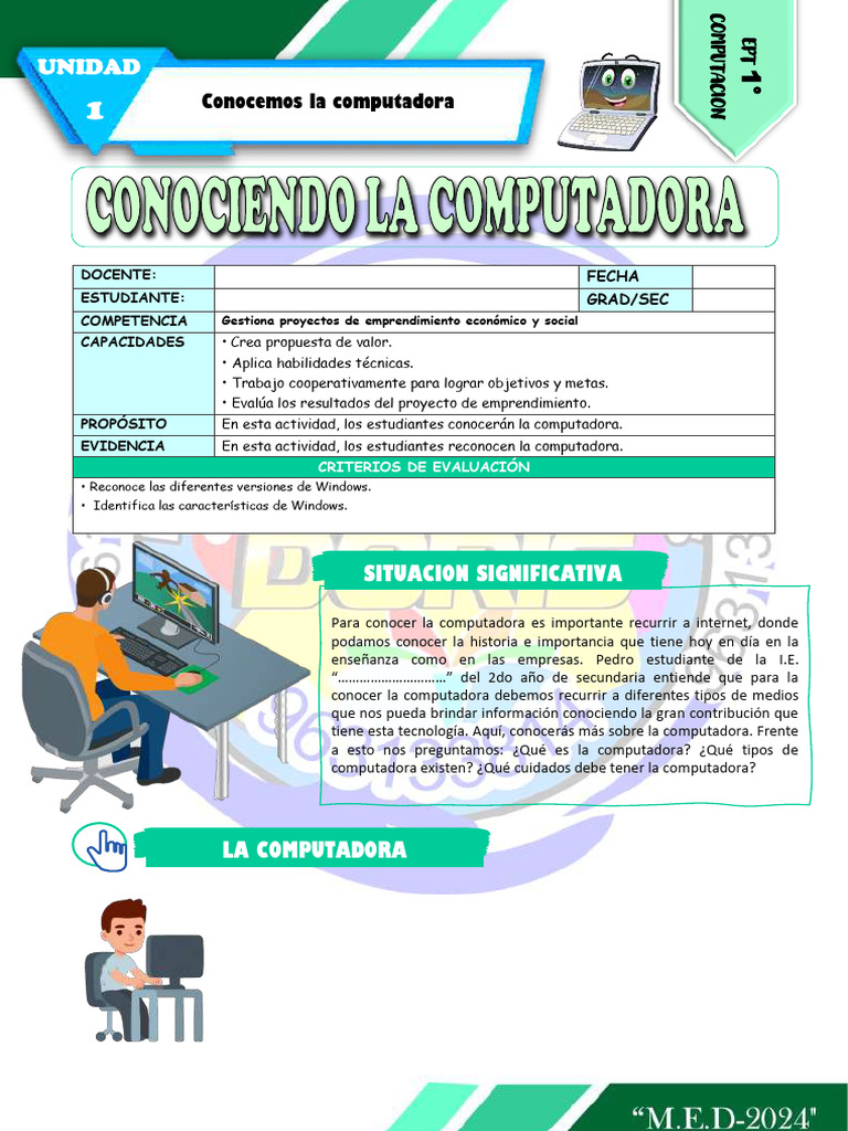 Introducción a la Computadora y su Uso | PDF | Hardware de la ...