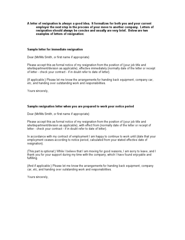 Resignation | PDF | Career & Growth | Finance & Money Management