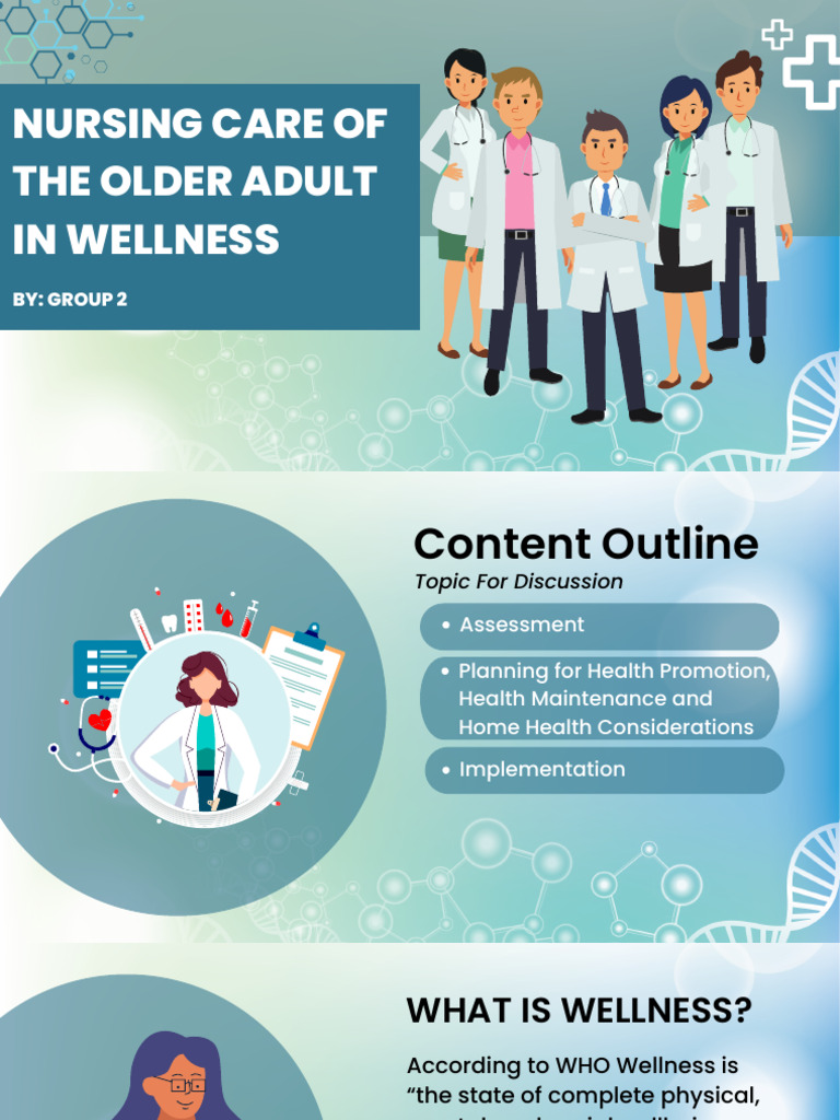 Nursing Care for Older Adults' Wellness | PDF | Sleep | Pulse