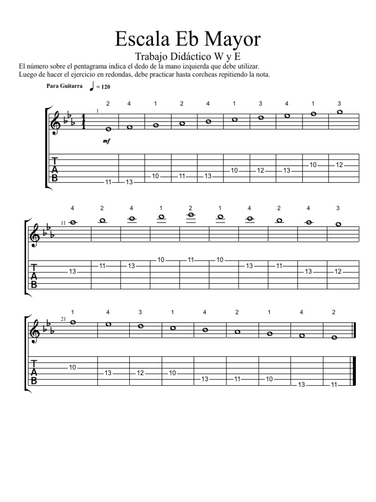 1b9 Escalas Eb Mayor Pdf