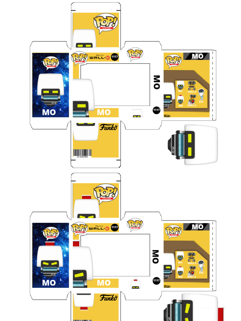 Plantillas Funko Pop Wall-E | PDF