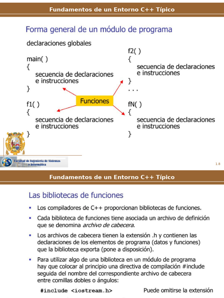 1era. Sesión Algoritmica I - Lenguaje C++ 2024 - I | PDF | Informática ...