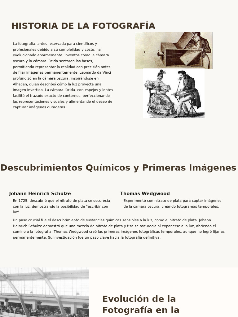 Historia de La Fotografia | PDF | Cámara | Fotografía digital