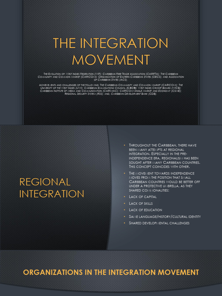 The Integration Movement: HE Volution of | PDF | Economies