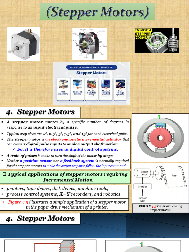 Overview of Stepper Motors | PDF | Electric Motor | Equipment