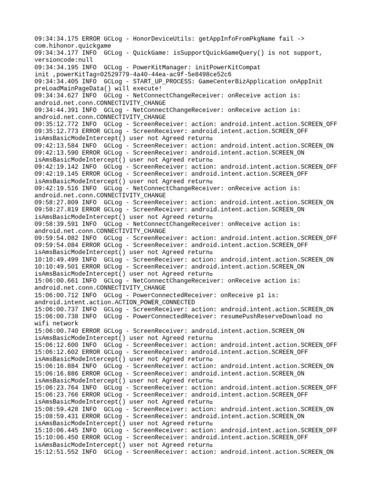 Honor Device Screen Receiver Errors | PDF