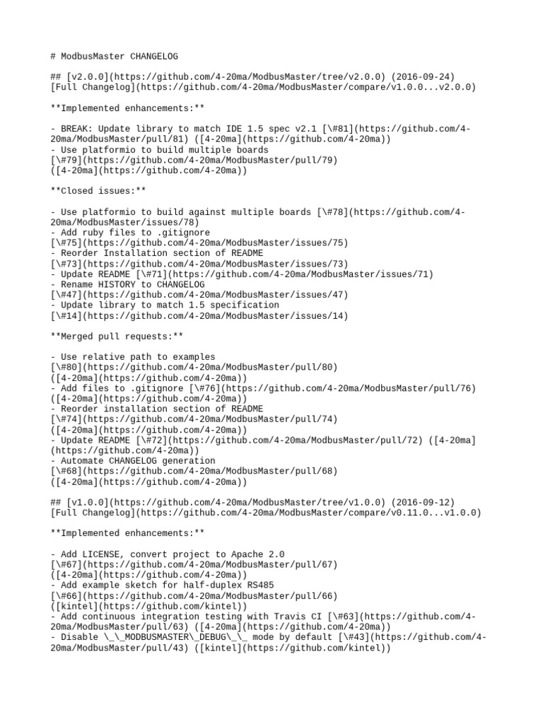 Change Log | PDF | Software | Software Engineering