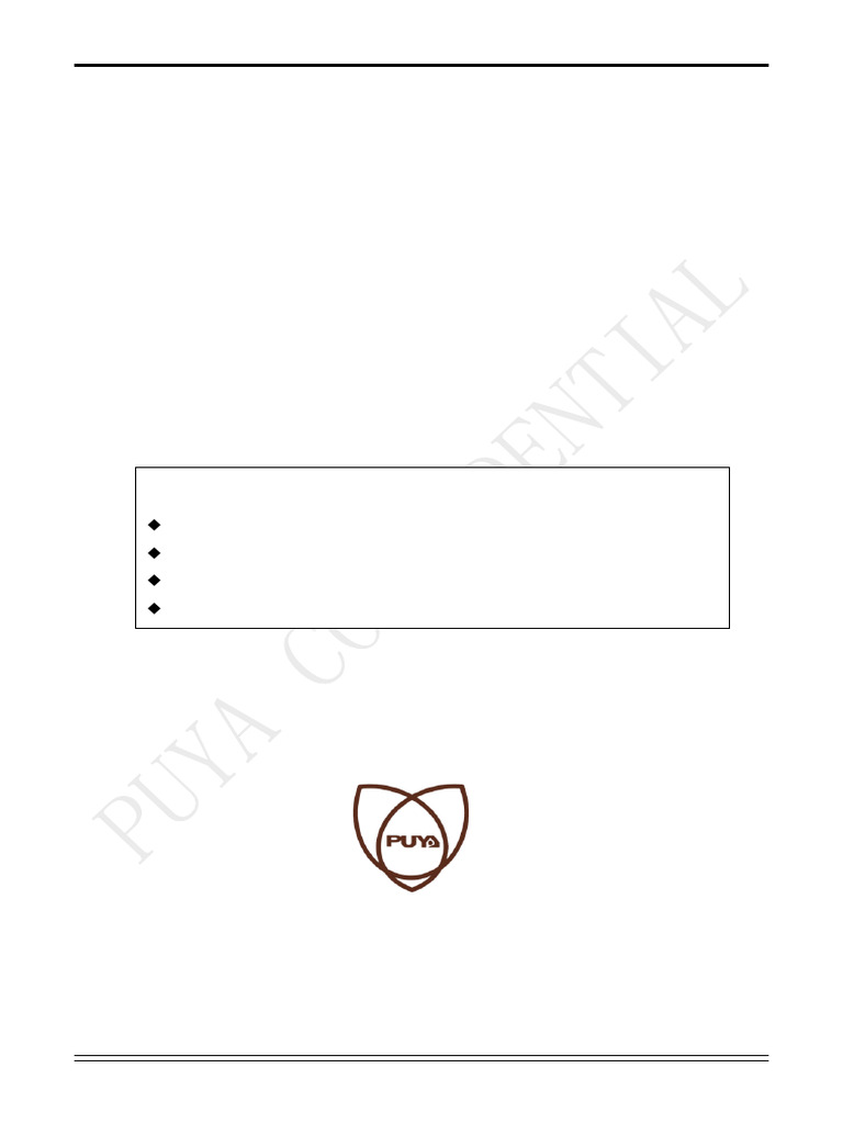 Puya P25D Flash Memory Datasheet | PDF | Flash Memory | Input/Output