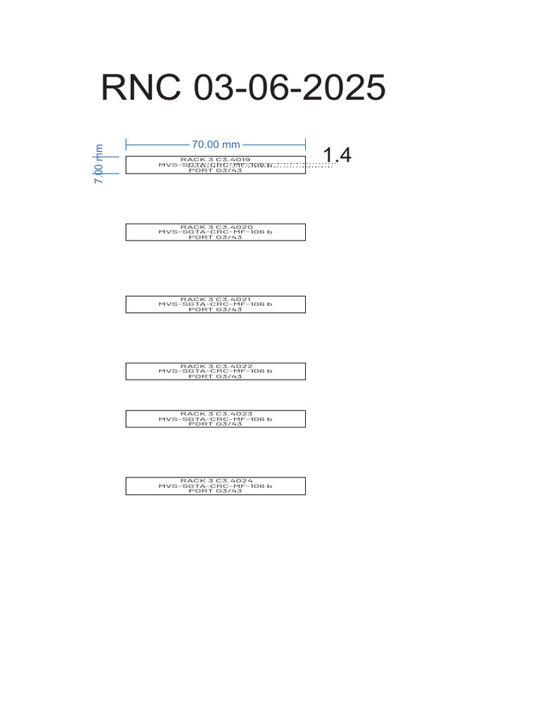 RNC Rack Specifications and Ports | PDF