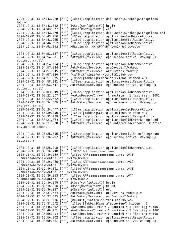 App Debug Log | PDF