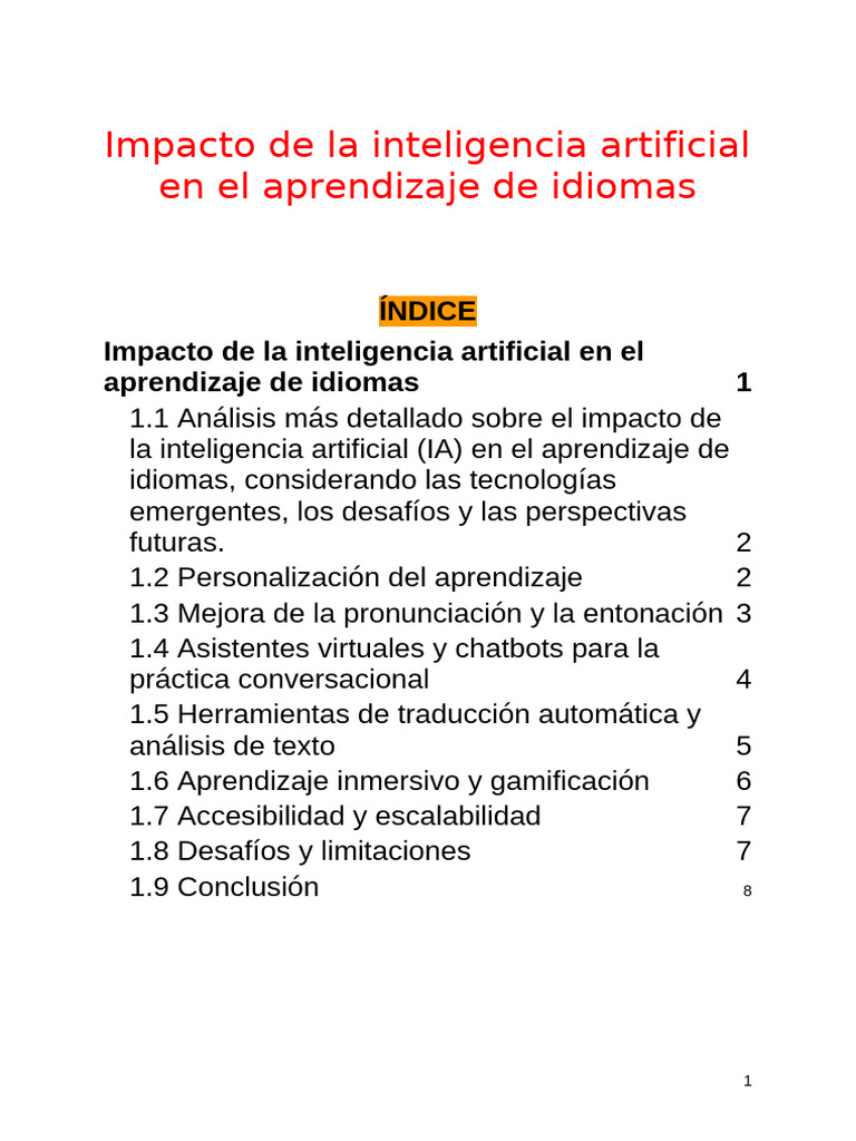 Impacto de La Inteligencia Artificial en El Aprendizaje de Idiomas ...