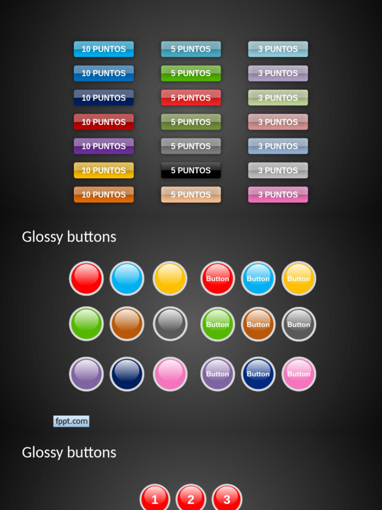 65 Buttons Glossy Powerpoint | PDF