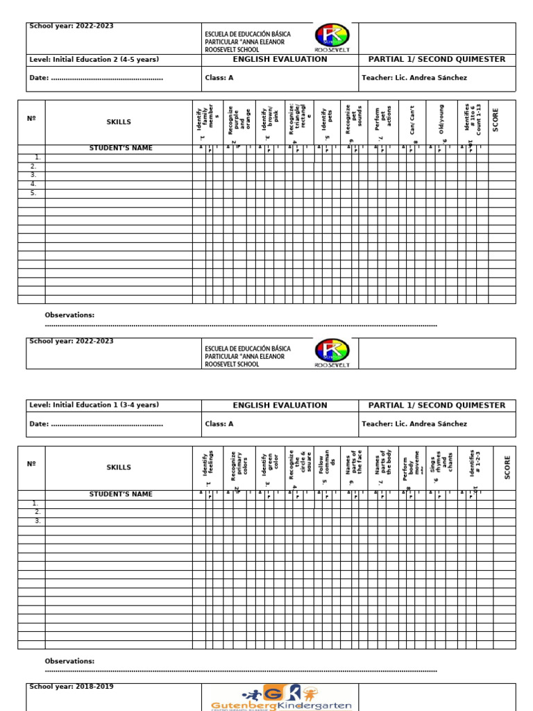 Initial Assesment Mat y Noc | PDF