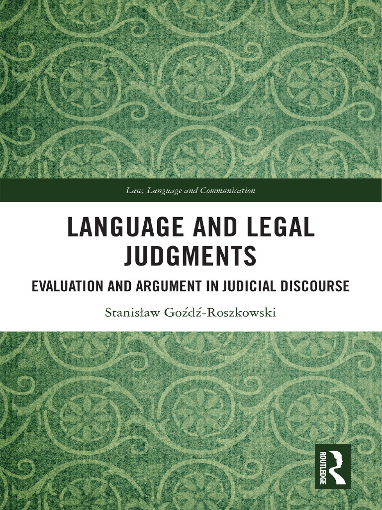 Evaluative Language in Judicial Discourse | PDF | Linguistics | Evaluation