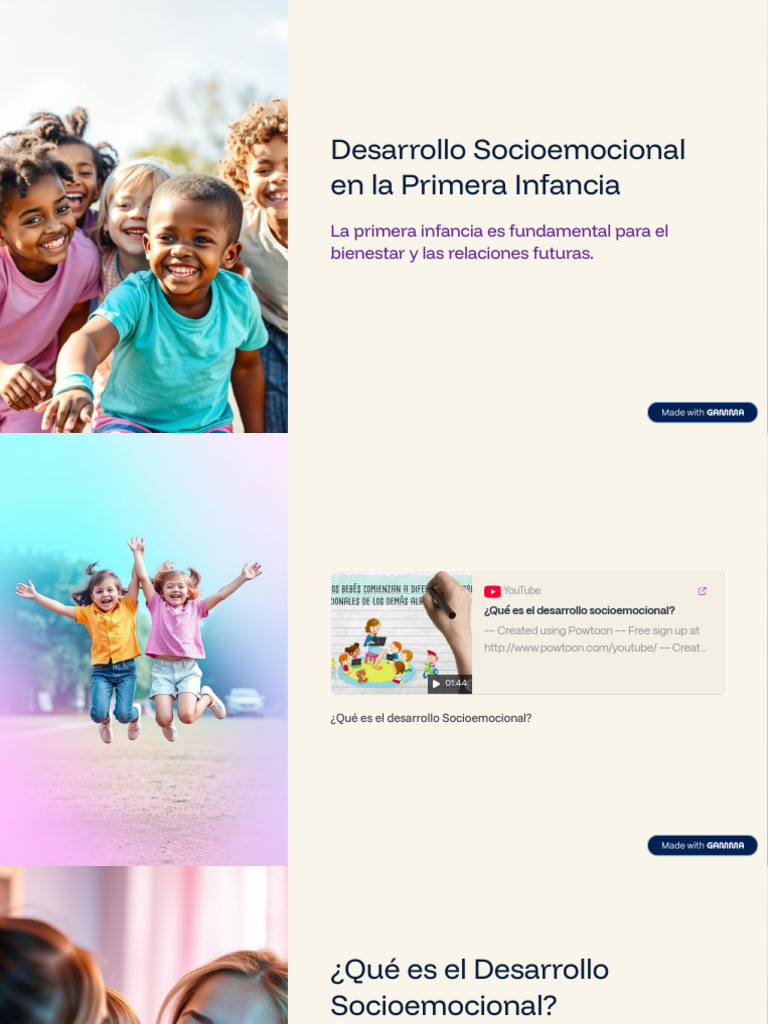 Desarrollo Socioemocional en La Primera Infancia | PDF | Las emociones ...