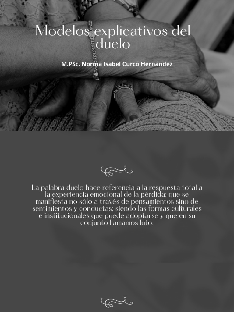 Modelos del duelo: enfoques y estrategias | PDF | Las emociones | Dolor