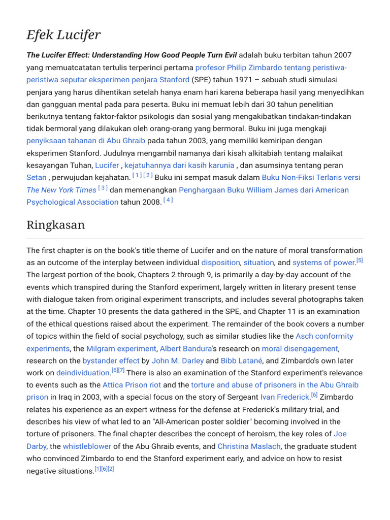 The Lucifer Effect Explained | PDF | Psychology