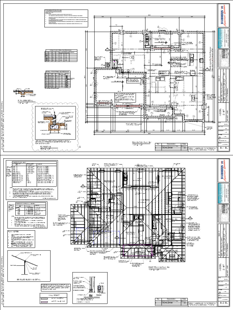 Foundation Plan and Footing Schedule | PDF | Building | Building Materials